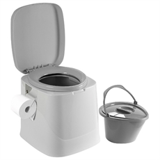 BRUNNER Bärbar XL Toalett med Behaglig Sitshöjd.